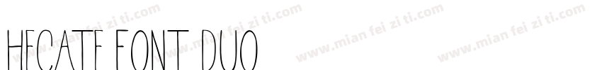 Hecate Font DUO字体转换